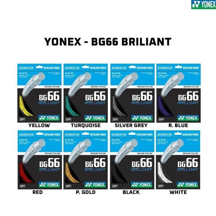 Senar Badminton Yonex BG 66 / BG-66 / BG 66 Brilliant SP Terlaris