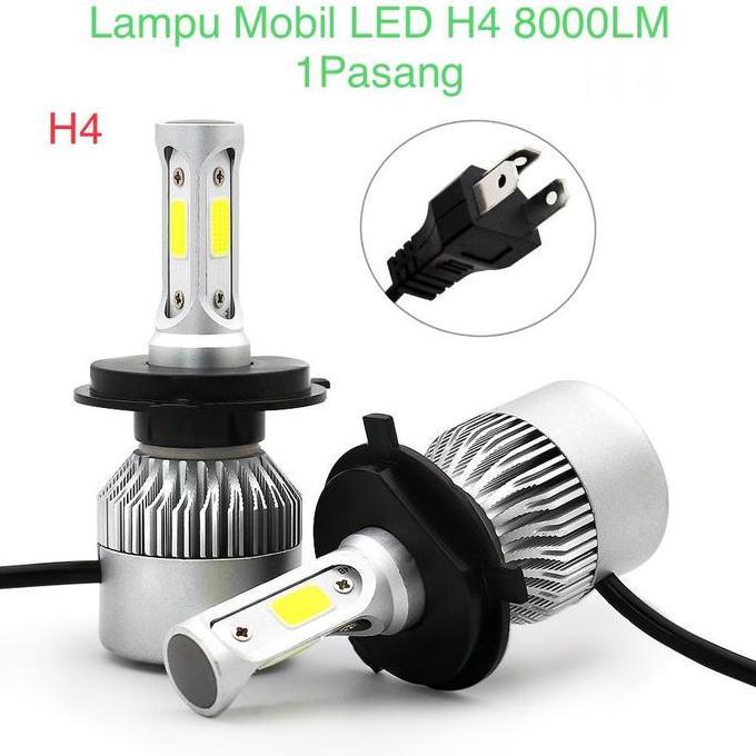 Revasin9 - Lampu Mobil LED Headlight COB 72W H4 Socket Hi/Lo Avanza Innova