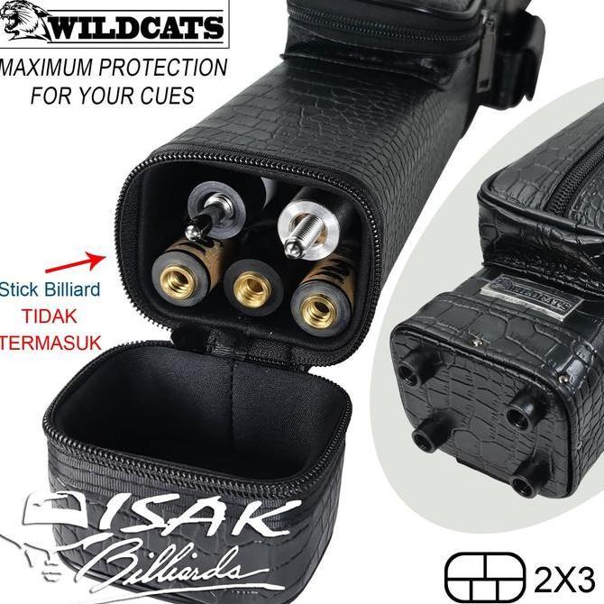 Toronto Wildcats 2x3 Case 164 - Tas Stick Cue Billiard Biliar 2B3S Ori Terlaris