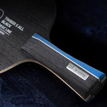 KAYU BET TENIS MEJA ANDRO TIMBER 5 ALL BLACK ORIGINAL Terlaris