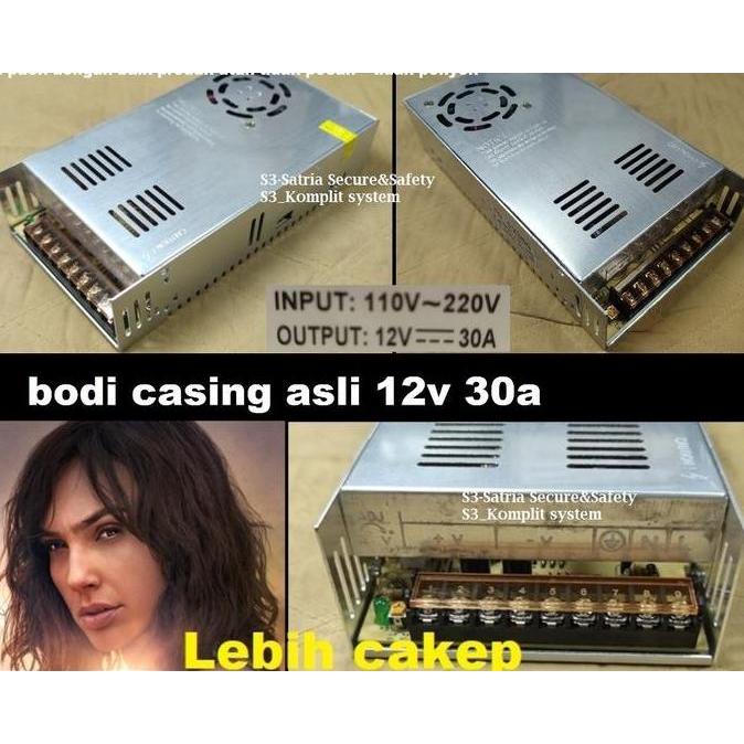 Promo Power supply switching 12V 30A ada Kipas Fan psu 12Volt 12vol 30ampere 30 amper ampere DC 12v 