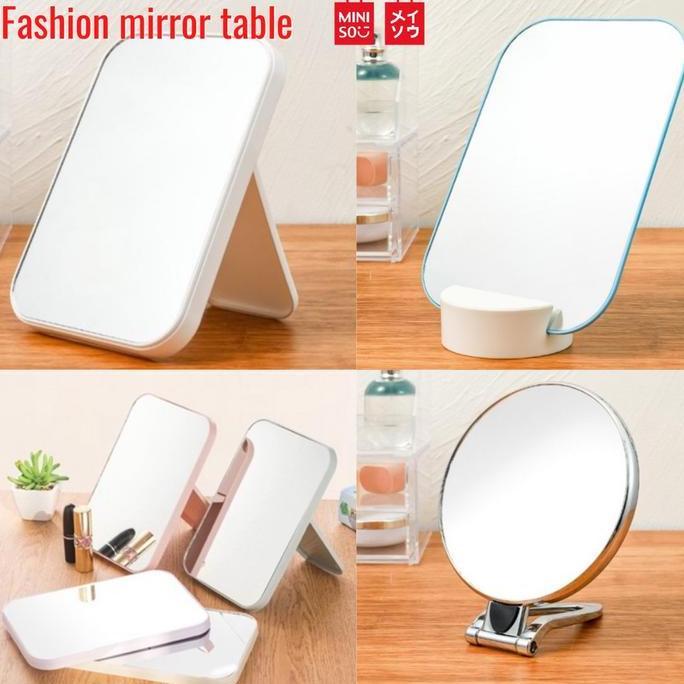BEST MINISO CERMIN LIPAT MEJA MIRROR TABLE KACA RIAS MAKE UP