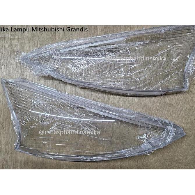 Mica Mika Lampu Depan Grandis Kaca Lampu Depan Head Lamp Headlamp Mitsubishi Grandis Mivec GLS  GT T