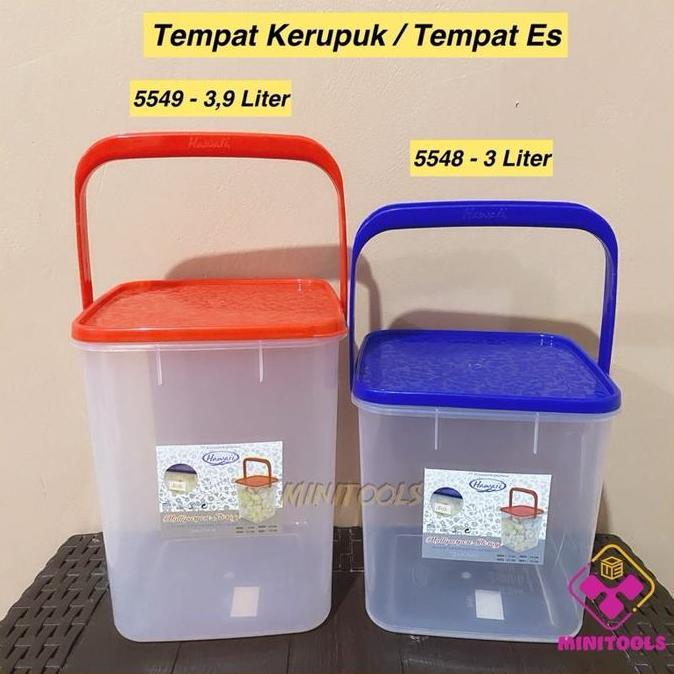 Toples Kerupuk 3 Liter 4 Liter / Tempat Kerupuk Tempat Es Buah / Souvenir Ultah Anak Hawaii