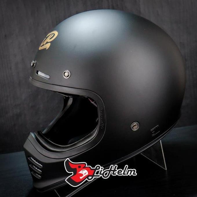 JPX HELM JP SIGNATURE SOLID | RETRO CLASSIC HELMET | DDRING SYSTEM Terlaris