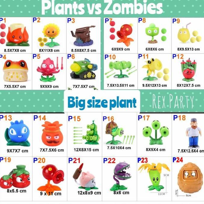 Plants Vs Zombies/Mainan Plant Besar/Big Size Plants Vs Zombies Toy