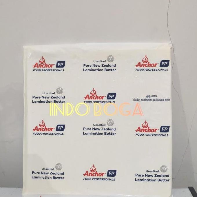 sendikoseller - anchor unsalted butter sheet 1kg - mentega tawar