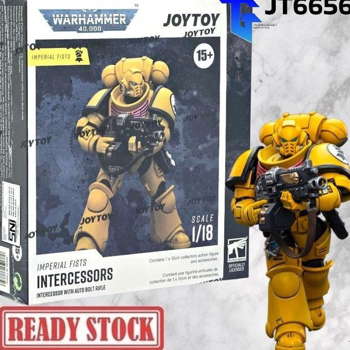 Joytoy 1/18 Warhammer 40K Imperial Fists Intercessors With Auto Bolt Rifle Jt6656 Action Figure