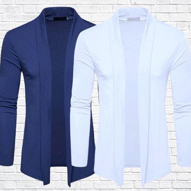 PAKET 2 PCS Kaos Blazer Pria lengan pajang blazer pria Rompi Formal Blazer Santai Blazer Kasual