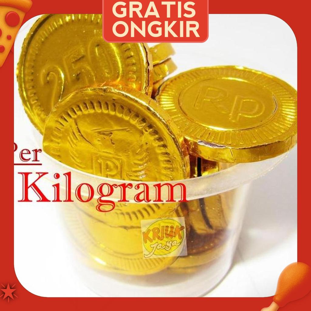 Coklat Koin Emas ( Kiloan / Curah )