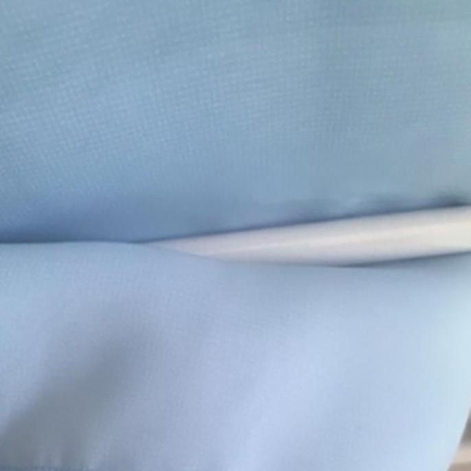 New- BABY BLUE Hijab Pollycotton Hijab Sqare ( Hijab Warna Baby Blue / Hijab Warna Ice Blue )