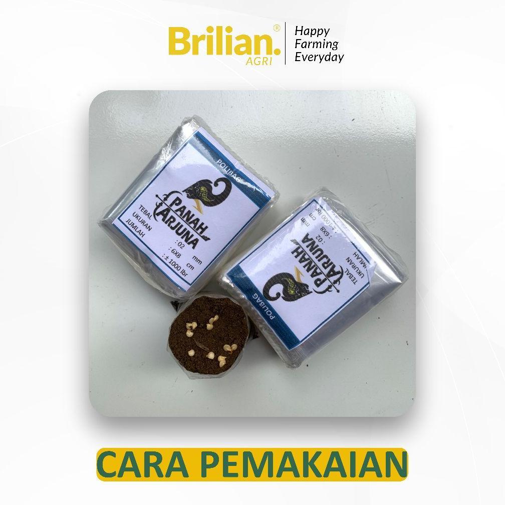 Promo Cod Brilian - 1000 Lembar  Polibag Semai Cabe Polybag Semai Benih Polibag Pembibitan 