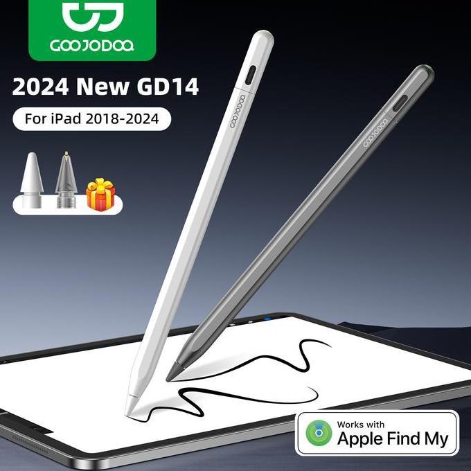 GOOJODOQ GD14 STYLUS PEN PENCIL WITH IPAD FIND MY APPS AND CUSTOM SHORTCUTS FOR IPAD MINI5 6 AIR4 5 