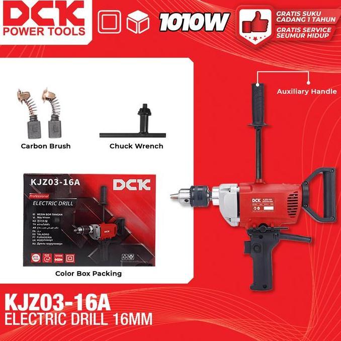 Promo Dck Electric Drill / Mesin Bor Besi 16Mm / Bor 16 Mm / Mesin Bor Dua Arah Kjz03-16A