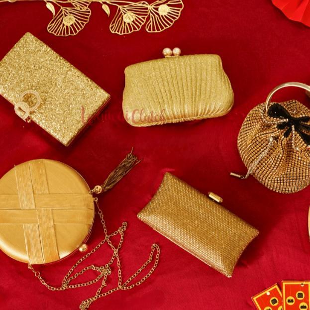 Waiwai Tas Kondangan Wanita Special Collection Gold
