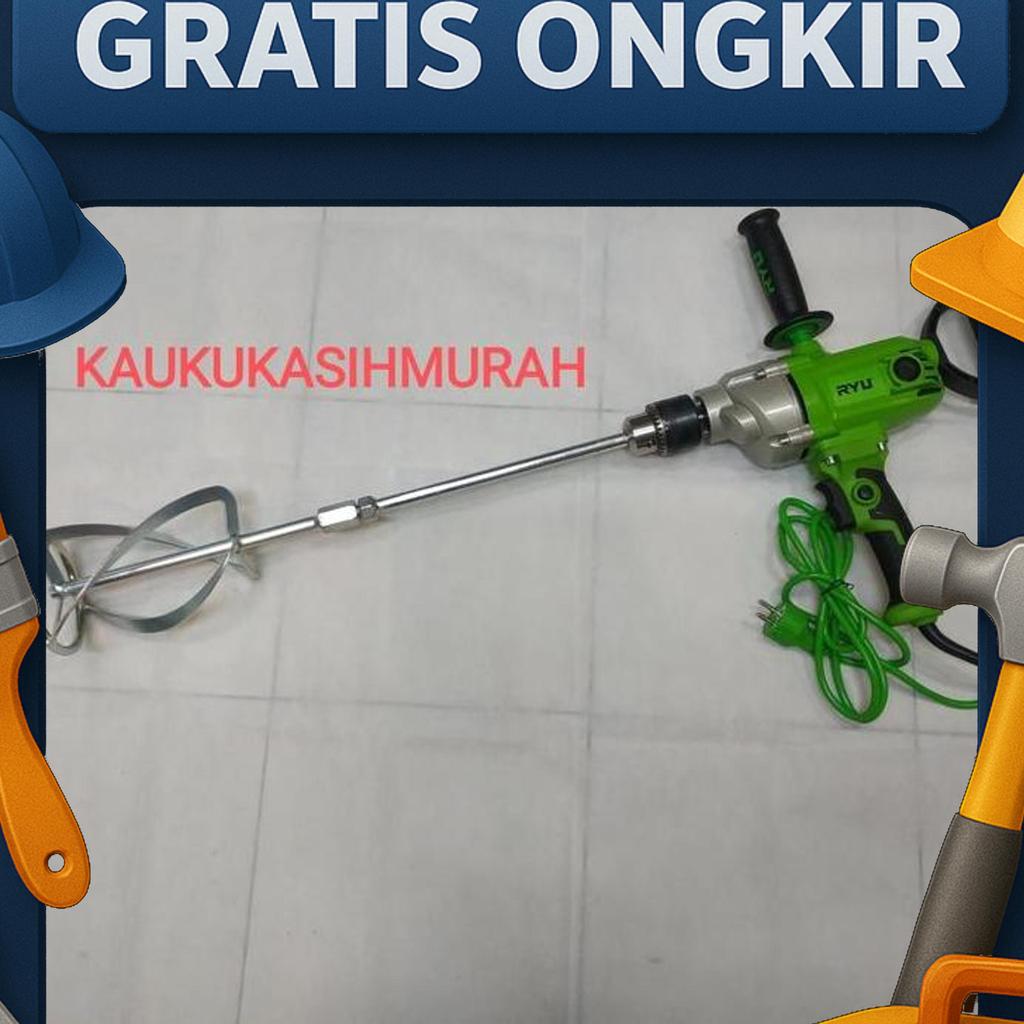 Mesin Mixer/Pengaduk Cat/Semen Ryu Red16Re By:Ryu Japan Technology Perlengkapan Bor