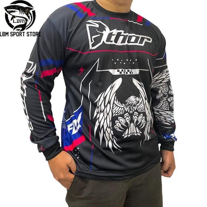 Jersey Motorcross Baju Racing Kaos Ofroad Lengan Panjang Sport