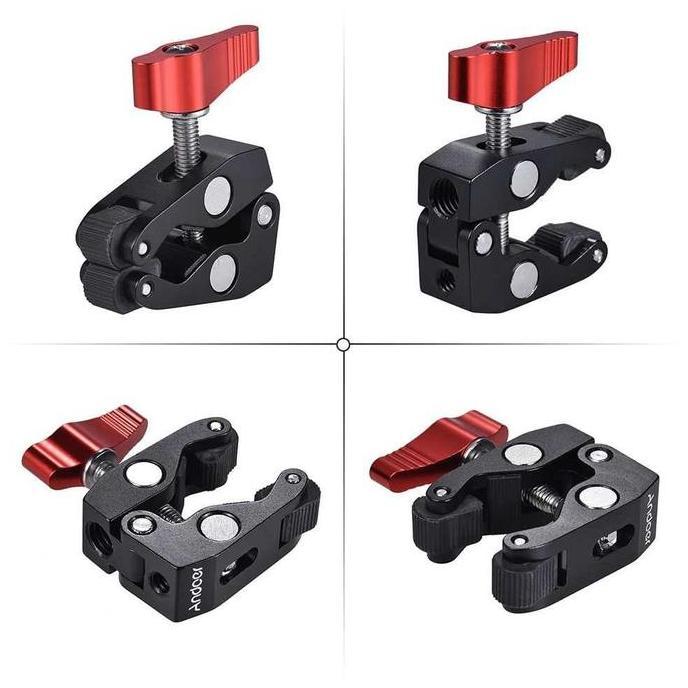 Andoer Ball Head Clamp Magic Arm Kamera 1/4 Thread For Led Light 1420