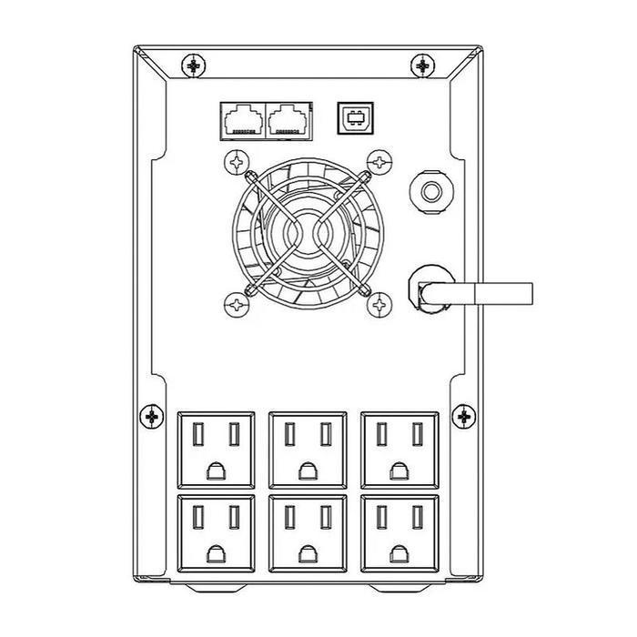 Ups Hikvision 2000Va Ds-Ups2000 Avr Stabilizer Stavolt 1200Watt Garansi 2 Tahun - Ups Stabilizer Sta