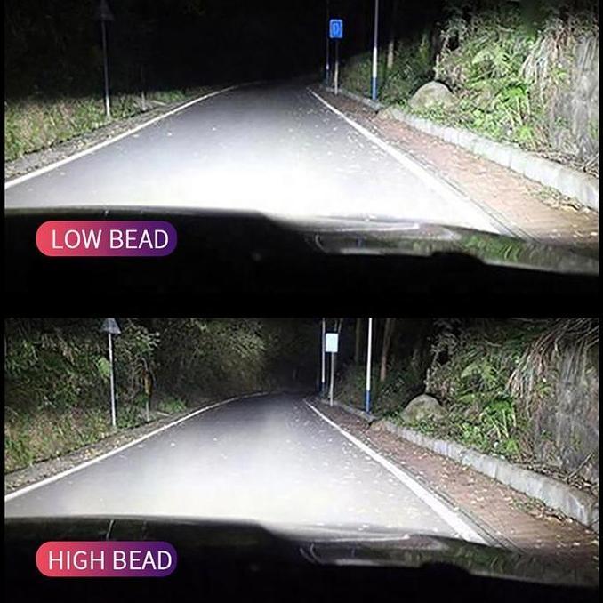 New- S8 H4 Lampu led mobil H4 putih Terang 50 watt 10000 lumens LED