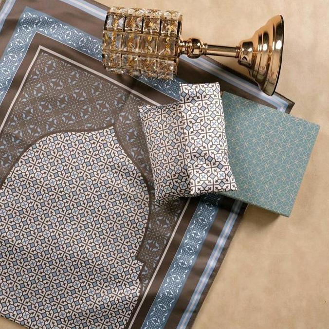 Kashmeer Sajadah travel mini pouch | kashmeer satin series | hampers sajadah