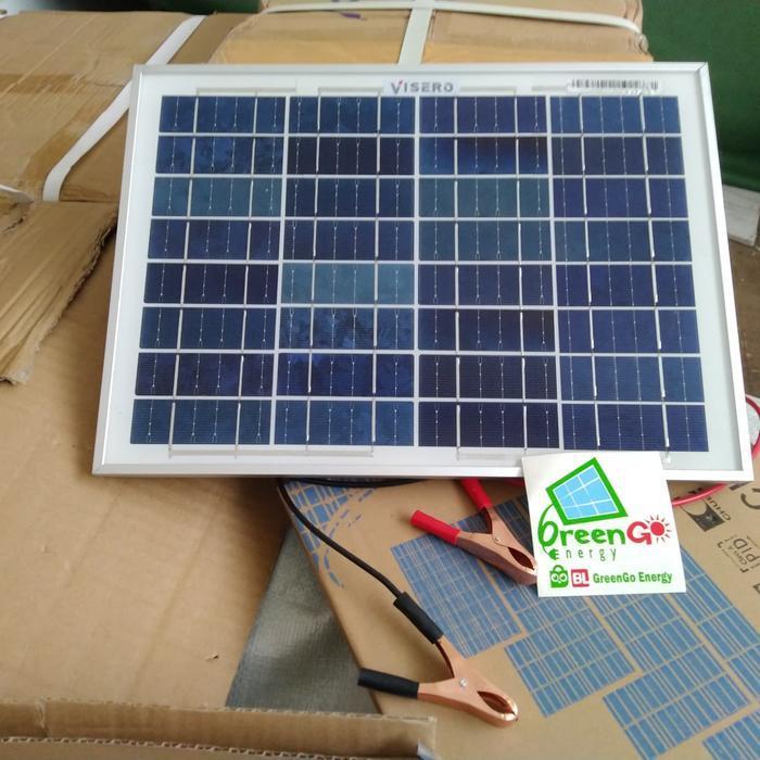 Solar Panel Solar Cell Panel Surya Tenaga Surya 10 Wp Visero Original Dan Terpercaya