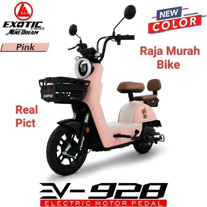 Sepeda Listrik E Bike Exotic Ev-928 Terbaru Garansi Resmi By Pacific Sepeda Listrik Exotic 928 - Pin