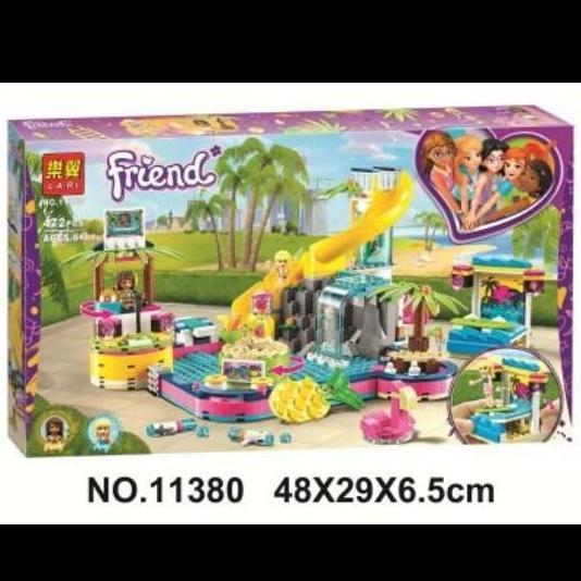Brick Bela Lari 11380 Andrea'S Pool Party 472Pcs Mainan Building Block