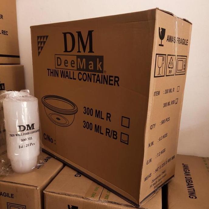 THINWALL DM MANGKOK BULAT 300 ML RB - 300ML ROUND BULAT - 500 SET