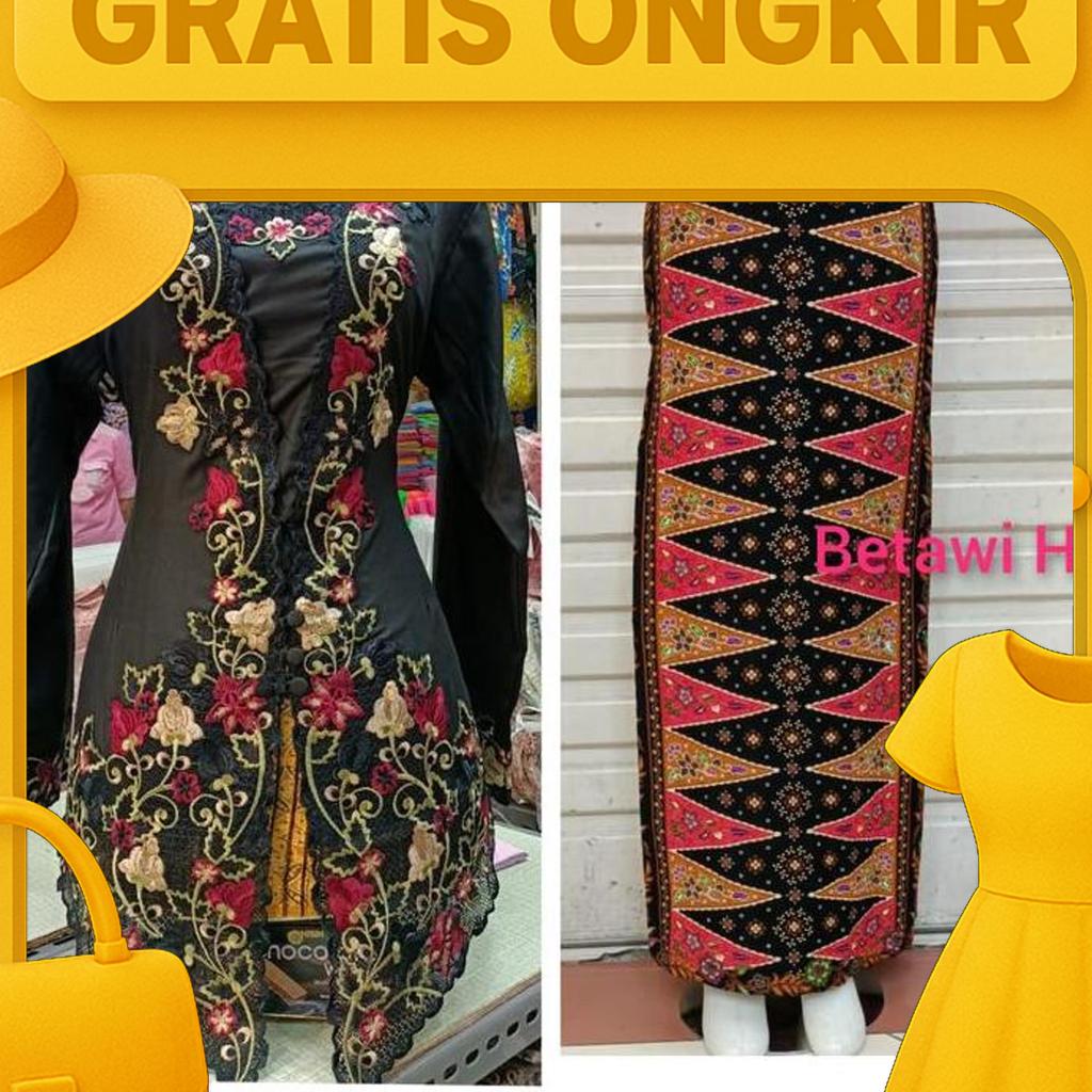 Setelan Kebaya Encim Modern/Kebaya Encim Katun Ima Premium/Kebaya