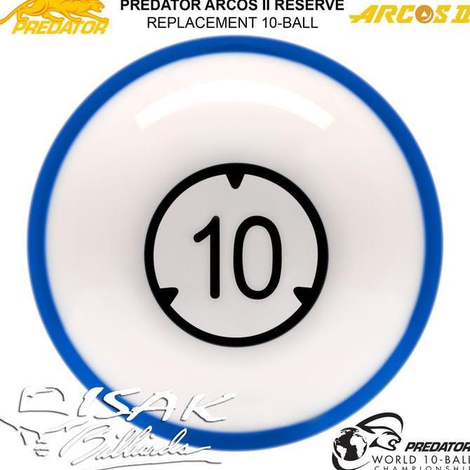 Predator Arcos Ii 10-Ball | Replacement Bola Eceran Billiard Pool Asli