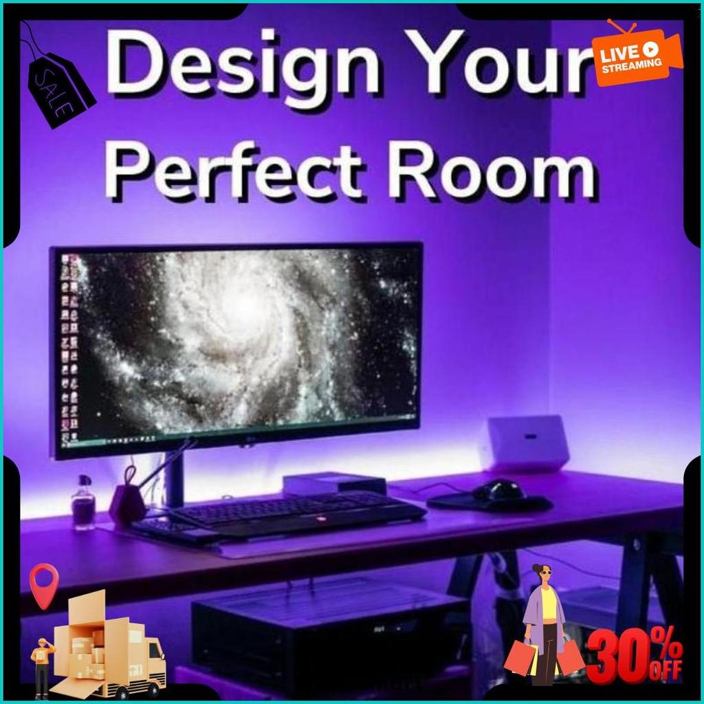 [3528 10M] Lampu Led Strip Rgb 16 Warna Remote Tiktok Warna Warni Lampu Kamar Dinding Terlaris