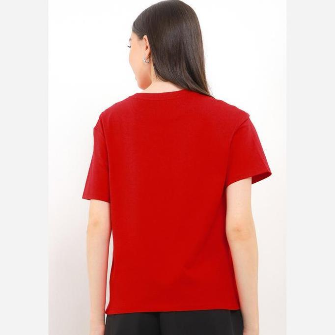 Giordano Kungfu Panda CNY Tee Wanita Haute Red [0539523065]