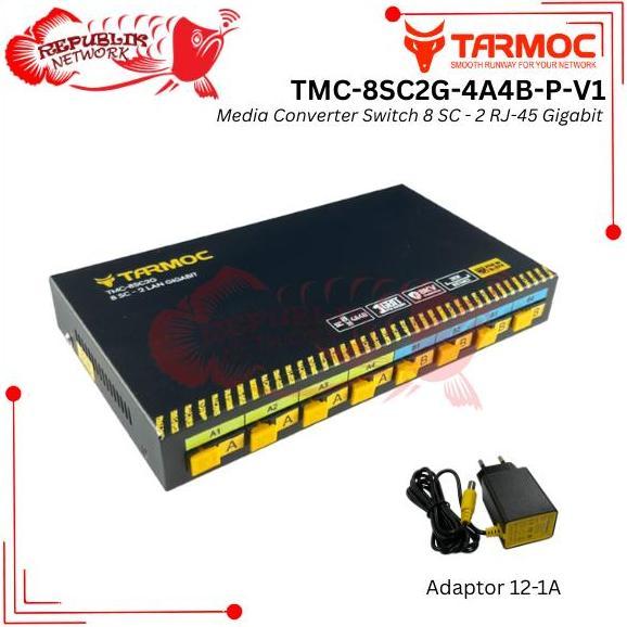 TERBARU - Media Converter 8 SC 2 Port Gigabit LAN / 8 FO 2 LAN Gigabit| 8FO 2LAN