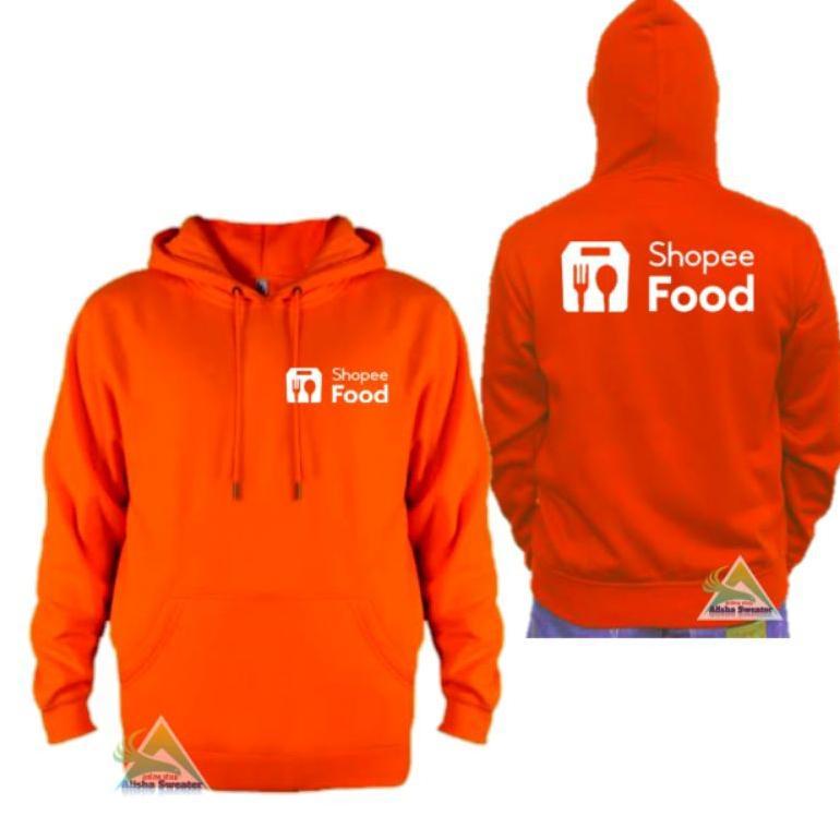 Jaket Hoodie Shhopee Sweater Jumper Orange Jaket Driver Food Pria Wanita