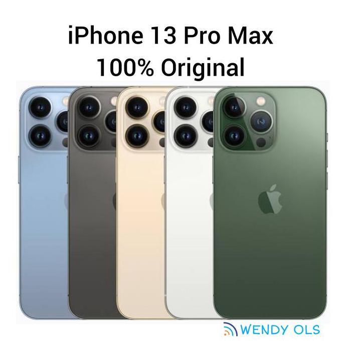 Terlaris Apple Iphone 13 Pro Max 5G 128 Gb / 256 Gb / 512 Gb / 1 Tb Promax Blue Green Gold Graphite 
