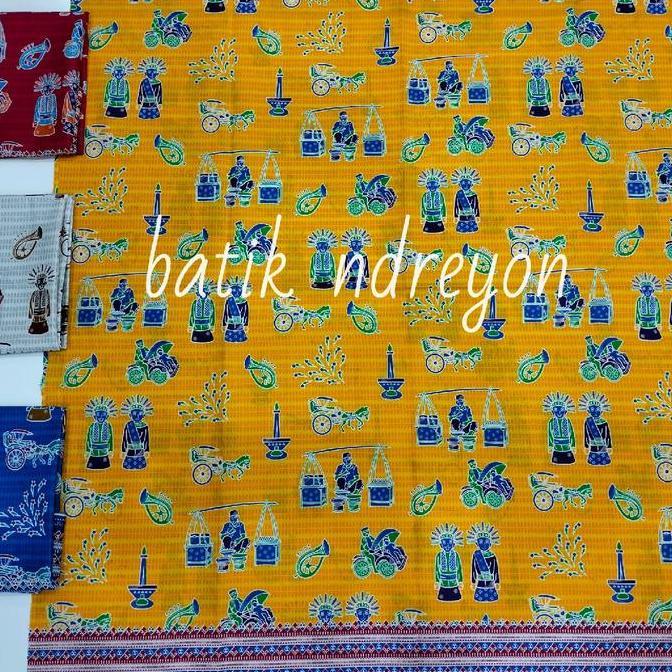 kain batik betawi ondel kode kerak telor