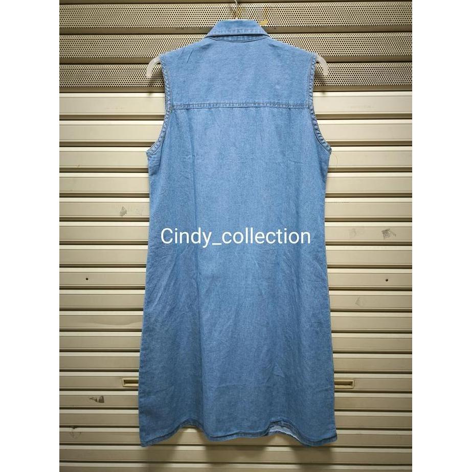 ROMPI PANJANG JEANS WANITA VEST PANJANG WANITA CEWEK ROMPI JEANS PANJANG OUTER JEANS WANITA LONG VES