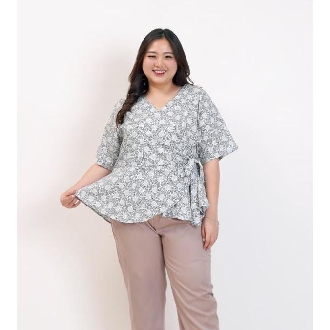 BLOUSE BAJU BATIK WANITA JUMBO 628 MRS OVERSIZE HAMIL XXL XXXL ELEGAN