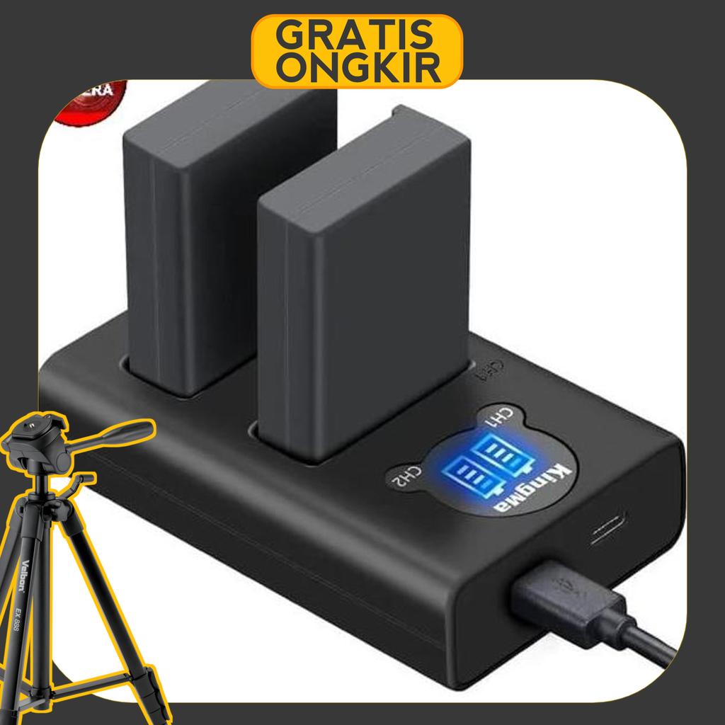 Kingma En-El9 /En-El9A Battery For Nikon D40, D40X, D60, D3000, D5000 Etc With Lcd Dual Slot Charger