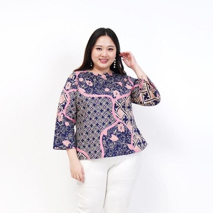 BLOUSE BATIK MODERN WANITA JUMBO BSIZE BAJU KERJA KANTOR PESTA KASUAL 559A BAJU HAMIL CEWEK PEREMPUA