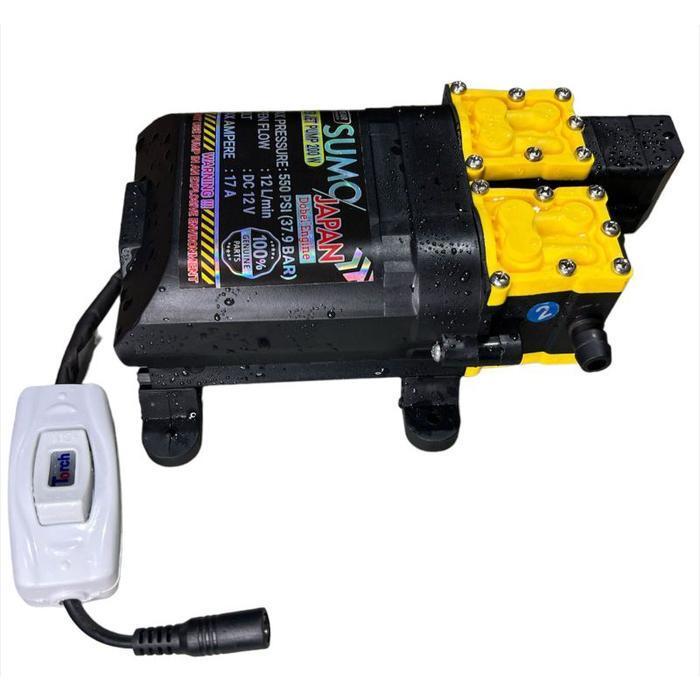 Pompa Air Dc Sumo Japan 12V +550Psi / Dinamo Pump Sprayer / Cuci Mobil Original Dan Terpercaya
