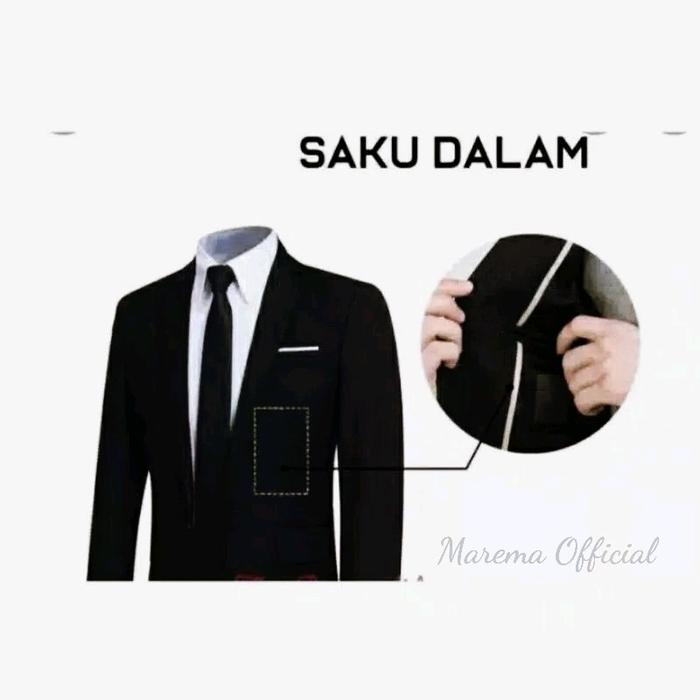 Jas Formal Pria/Jas Nikah/Jas Wisuda/Jas Hitam Pria/Jas Pria/Jas Slimfit Pria Original Dan Terpercay