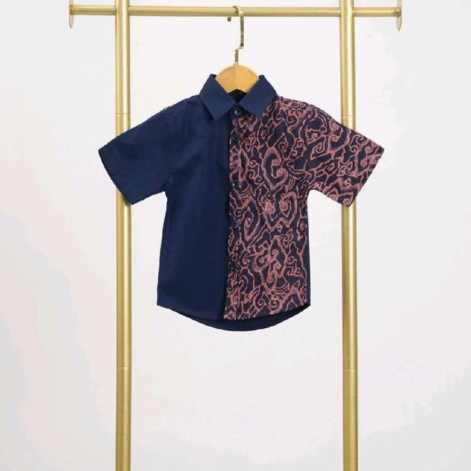 Set Family Batik Navy Mega Mendung SOVINSKA