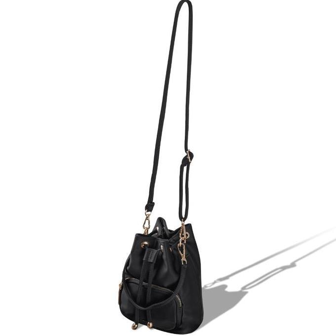 C2 Shafea Black Small Bucket Bag - Tas Bucket Wanita