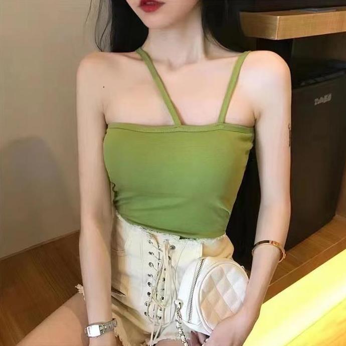 TANKTOP DUA TALI/TANKTOP BRA WANITA Panjang Spandex