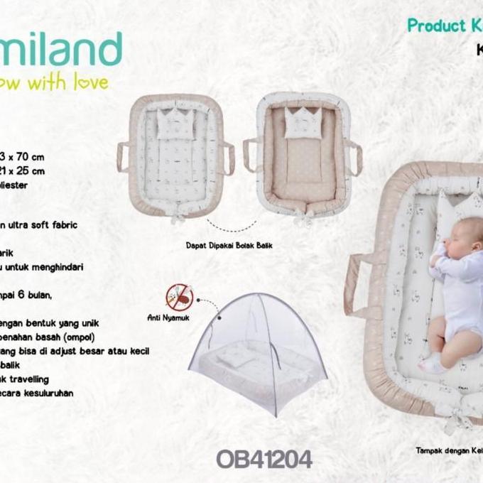 TERBARU Omiland kasur bayi serut+kelambu alpaca series