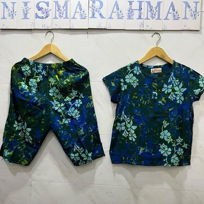 setelan Batik Sunan ABG ponggol  ( celana 3/4 Csw ) lengan pendek