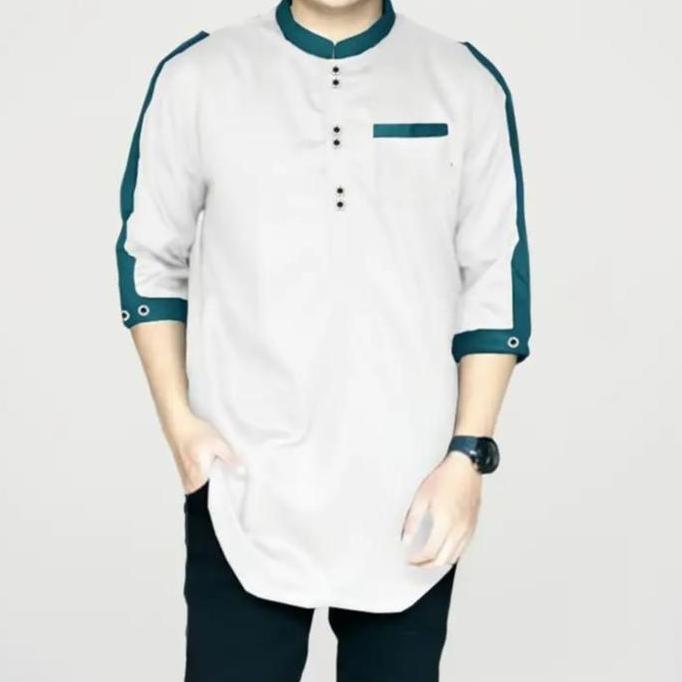 PIK - Koko Kurta Zaka Dewasa Baju Pria Jumbo Kurta Muslim Panjang Katun Toyobo