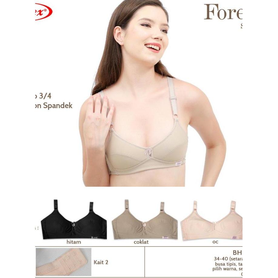 Murah Sorex Bra Sport Wanita 01002 - Bh Busa Tipis Tanpa Kawat Kait 2 - Nyaman & Kualitas Tinggi - W